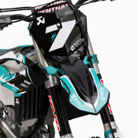 Blue MX Graphics Kit for Beta Dirt Bike Thunder Front