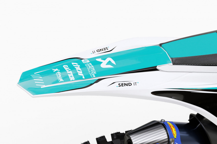 Blue MX Graphics Kit for Beta Dirt Bike Thunder Tail