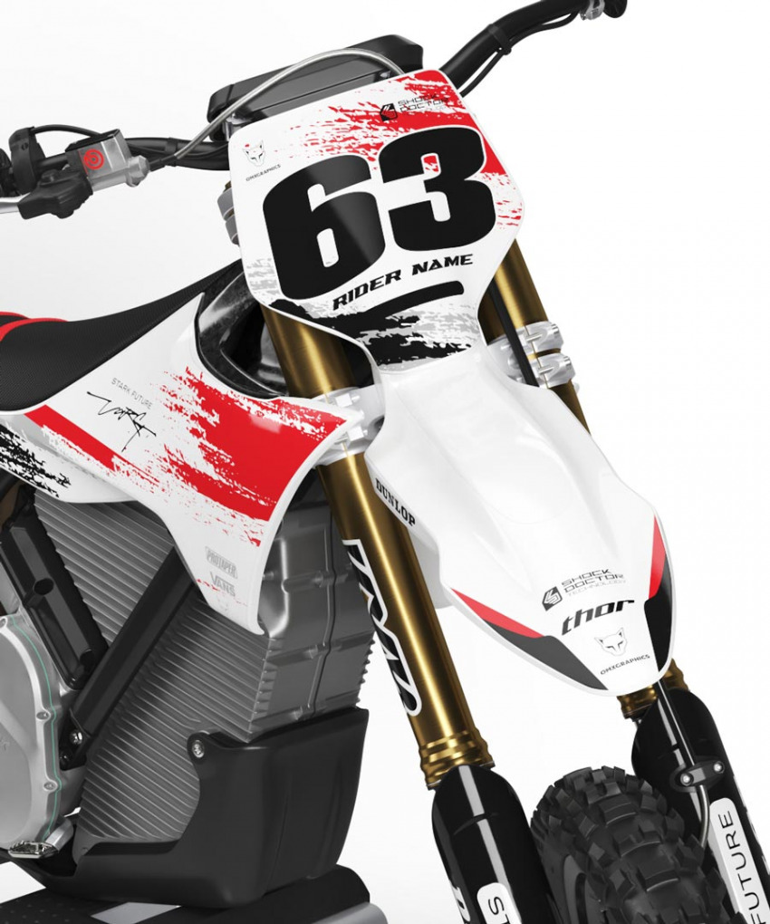 Dirt Bike Graphics Design for Stark Varg Hangout Front