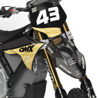 Dirt Bike Graphics Kit for Stark Varg Frost Sand Front