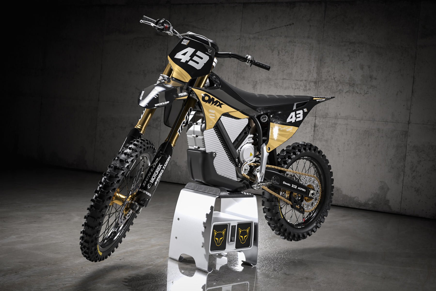 Dirt Bike Graphics Kit for Stark Varg Frost Sand Promo