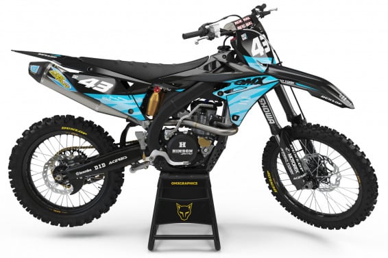 Dirt Bike Graphics Kit for Suzuki Frost Blue