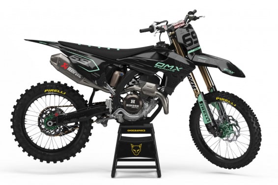 Dirt Bike Graphics Kit for Triumph Avenger Blue