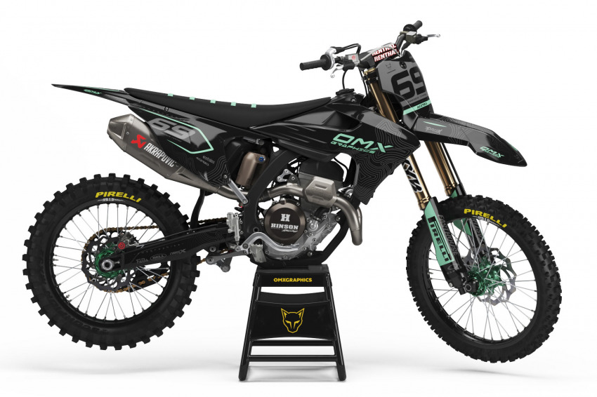Dirt Bike Graphics Kit for Triumph Avenger Blue