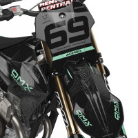Dirt Bike Graphics Kit for Triumph Avenger Blue Front