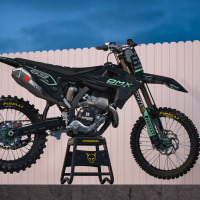 Dirt Bike Graphics Kit for Triumph Avenger Blue Promo