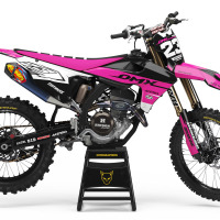 Dirt Bike Graphics Kit for Triumph Bandit Pink