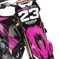 Dirt Bike Graphics Kit for Triumph Bandit Pink Front