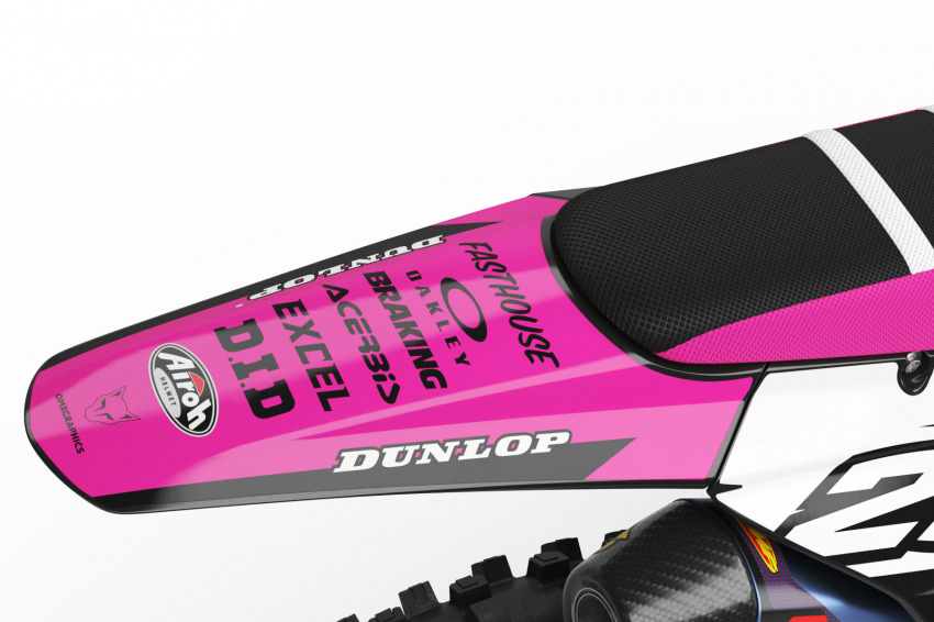 Dirt Bike Graphics Kit for Triumph Bandit Pink Tail