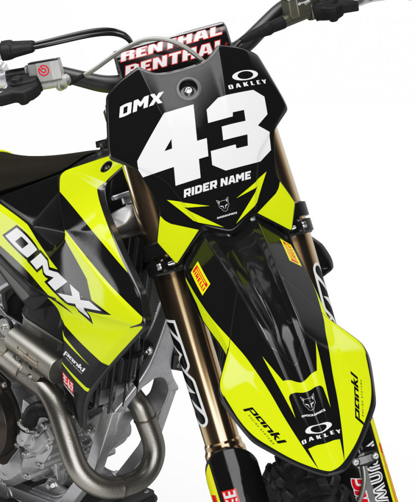 Dirt Bike Graphics Kit for Triumph Motorcycle Vandal Front