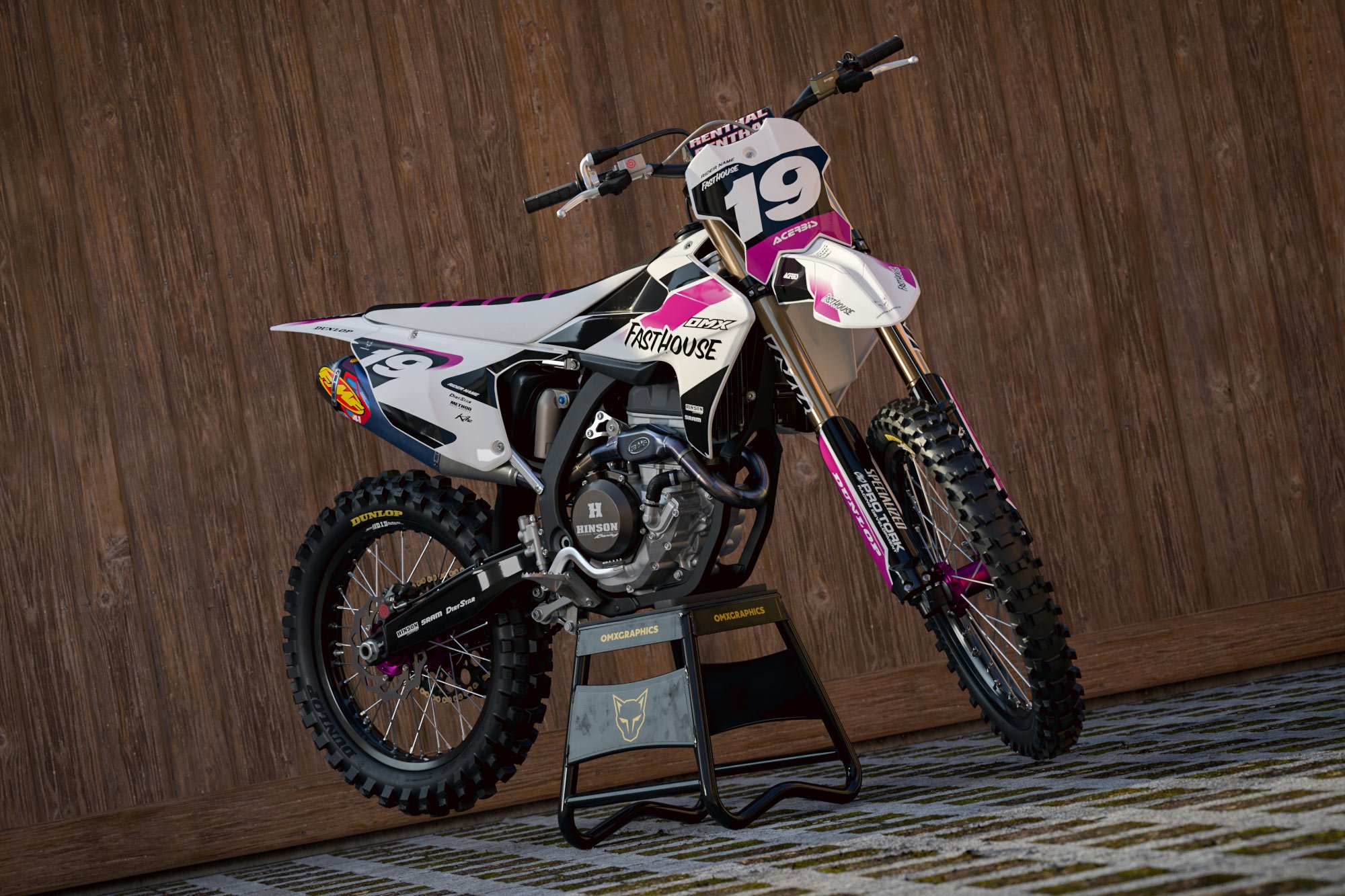 Dirt Bike Graphics Kit for Triumph Phantom Promo