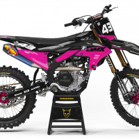 Dirt Bike Graphics Kit for Yamaha Frost Pink