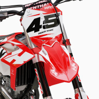 Dirt Bike Graphics for Beta Local Red Front