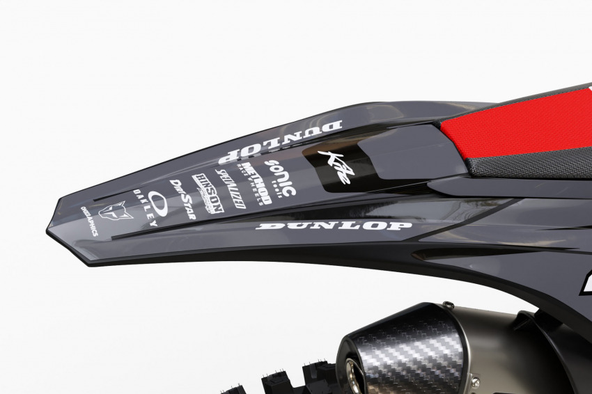 Dirt Bike Graphics for Beta Local Red Tail