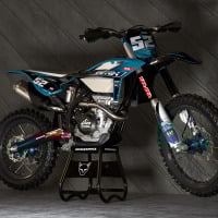 Dirt Bike Graphics for Beta Ominous Blue Promo