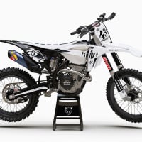 Dirt Bike Graphics for Beta Race White