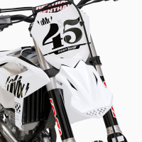 Dirt Bike Graphics for Beta Race White Front