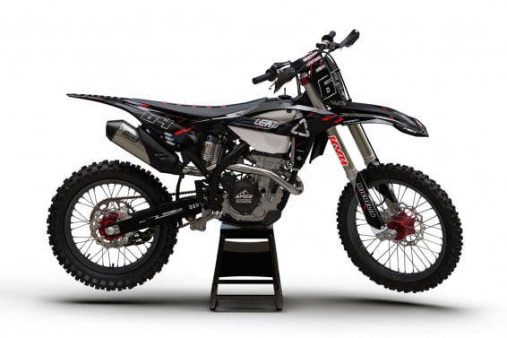 Dirt Bike Graphics for Beta Rhyme Black