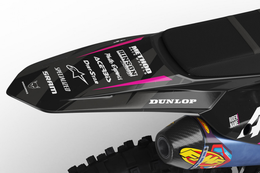 Dirt Bike Graphics for KTM Frost Pink Tail
