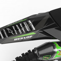Dirt Bike Graphics for Kawasaki Frost Green Tail