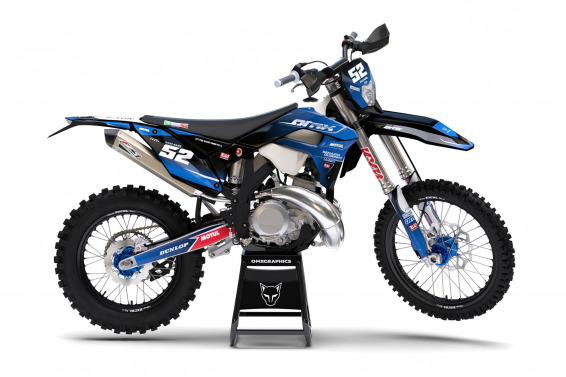 Dirt Bike Graphics for Sherco Ominous Blue