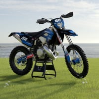 Dirt Bike Graphics for Sherco Ominous Blue Promo