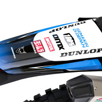 Dirt Bike Graphics for Sherco Ominous Blue Tail