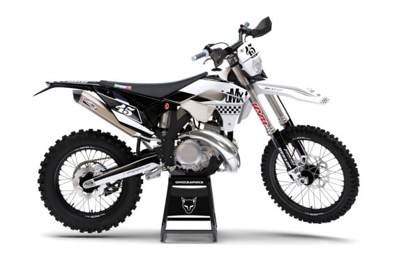 Dirt Bike Graphics for Sherco Race White