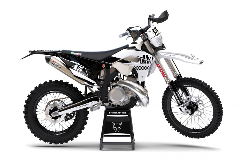 Dirt Bike Graphics for Sherco Race White