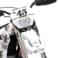 Dirt Bike Graphics for Sherco Race White Front