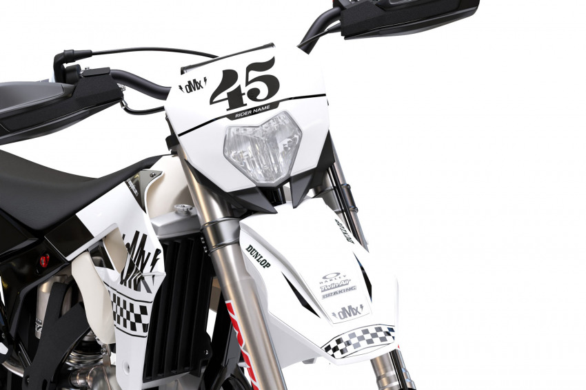 Dirt Bike Graphics for Sherco Race White Front