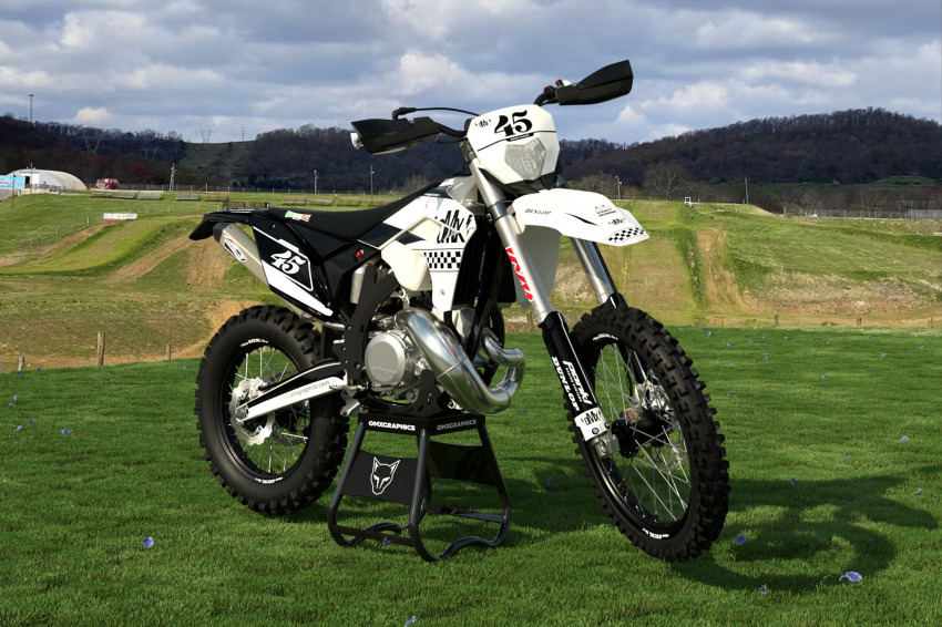 Dirt Bike Graphics for Sherco Race White Promo