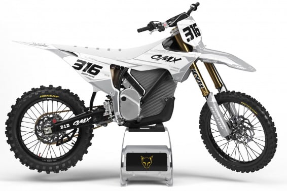 Dirt Bike Graphics for Stark Varg Creed Grey