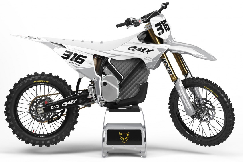 Dirt Bike Graphics for Stark Varg Creed Grey