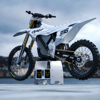 Dirt Bike Graphics for Stark Varg Creed Grey Promo