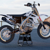 Dirt Bike Graphics for TM Racing Hangout White Promo