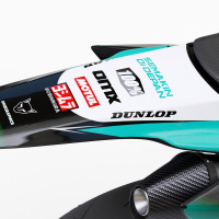 Dirt Bike Graphics for TM Racing Ominous Teal Tail