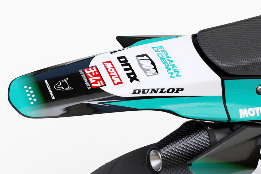 Dirt Bike Graphics for TM Racing Ominous Teal Tail