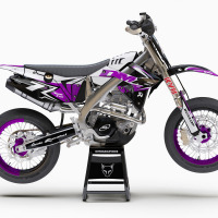 Dirt Bike Graphics for TM Racing Thunder Purple