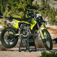 Dirt Bike Graphics for Triumph Smash Yellow Promo