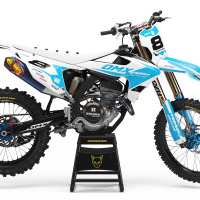 Dirt Bike Graphics for Triumph Torch Blue