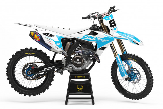 Dirt Bike Graphics for Triumph Torch Blue