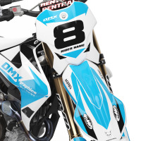 Dirt Bike Graphics for Triumph Torch Blue Front