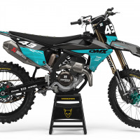 Dirt Bike Graphics kit for Triumph Frost Blue