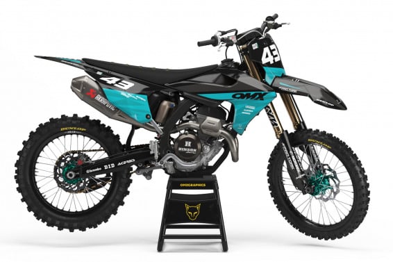 Dirt Bike Graphics kit for Triumph Frost Blue