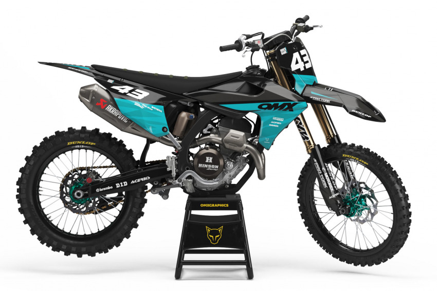 Dirt Bike Graphics kit for Triumph Frost Blue