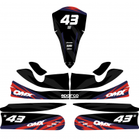 Go Kart Graphics Kit Frost Layout