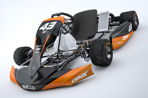 Go Kart Graphics Kit Frost Orange