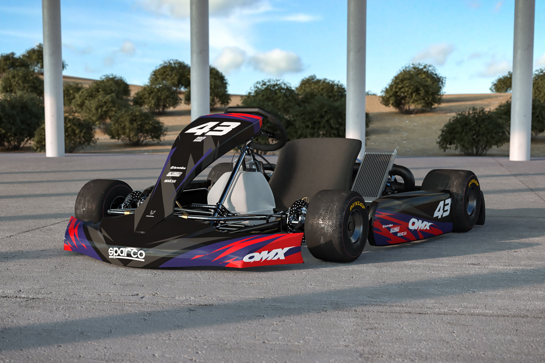 Go Kart Graphics Kit Frost Promo