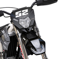 Grey Dirt Bike Graphics for Sherco Ominous Front